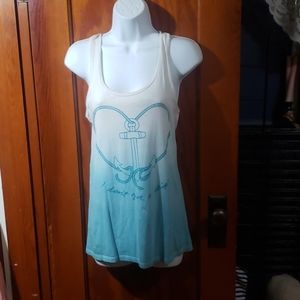 " I don't give a ship" Ombre Tank Top